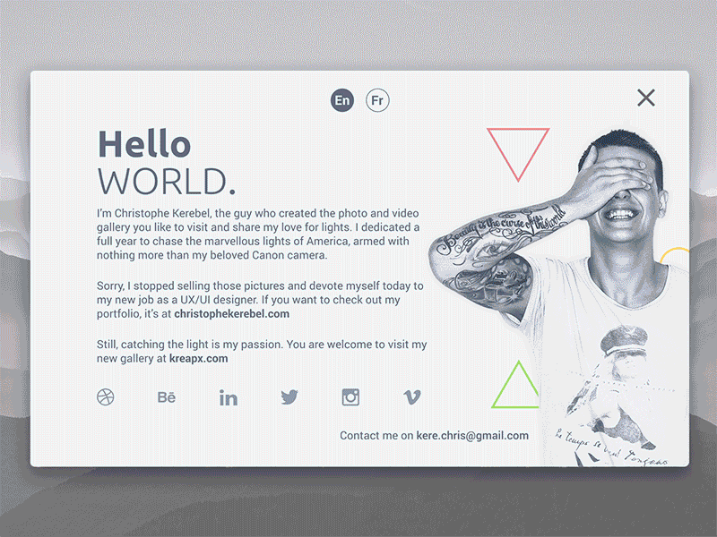 ‘Personal Social Card’ — Concept by Christophe Kerebel